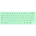 download Qwerty Keyboard Path clipart image with 90 hue color