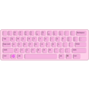 download Qwerty Keyboard Path clipart image with 270 hue color