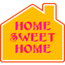 download Home Sweet Home 2 clipart image with 135 hue color