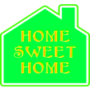 download Home Sweet Home 2 clipart image with 225 hue color