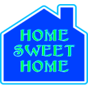 download Home Sweet Home 2 clipart image with 315 hue color
