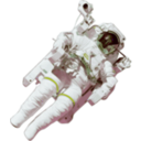download Astronaut Large Version clipart image with 90 hue color