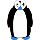 download Surprised Penguin clipart image with 180 hue color