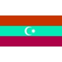 download Flag Of Azebaijan clipart image with 180 hue color