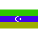 download Flag Of Azebaijan clipart image with 270 hue color