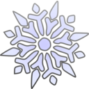download Single Snowflake clipart image with 45 hue color
