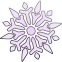 download Single Snowflake clipart image with 90 hue color