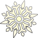 download Single Snowflake clipart image with 225 hue color