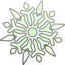 download Single Snowflake clipart image with 270 hue color