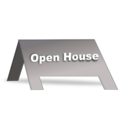 download Open House Signage clipart image with 270 hue color