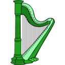 download Harp clipart image with 90 hue color