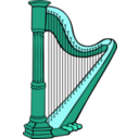 download Harp clipart image with 135 hue color