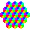 download Kite Hexagons 6 Color clipart image with 225 hue color