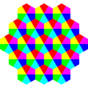 download Kite Hexagons 6 Color clipart image with 0 hue color