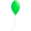 download Green Balloon clipart image with 45 hue color