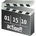 download Movie Clapperboard clipart image with 0 hue color