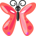 download Butterfly2 clipart image with 315 hue color