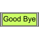 download Digital Display With Good Bye Text clipart image with 0 hue color