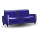 download Sofa clipart image with 225 hue color