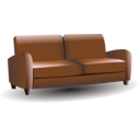 download Sofa clipart image with 0 hue color
