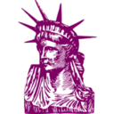 download Statue Of Liberty Detail clipart image with 135 hue color