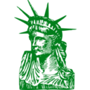 download Statue Of Liberty Detail clipart image with 315 hue color