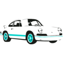 download Sport Car White clipart image with 180 hue color