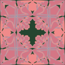 download Art Nouveau Tile Pattern clipart image with 0 hue color