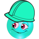 download Engineer Boy Smiley Emoticon clipart image with 135 hue color