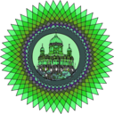 download Mandala Building In Color clipart image with 90 hue color