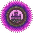 download Mandala Building In Color clipart image with 270 hue color