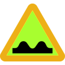 download Speed Bump Sign clipart image with 45 hue color