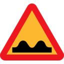 download Speed Bump Sign clipart image with 0 hue color