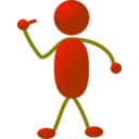 download Stickman 12 clipart image with 180 hue color