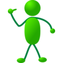download Stickman 12 clipart image with 270 hue color