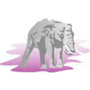 download Elephant 01 clipart image with 180 hue color