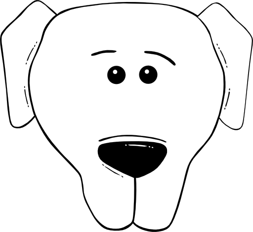 Dog Face Cartoon World Label Clipart I2clipart Royalty Free