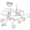 download Mars Exploration Rover clipart image with 90 hue color