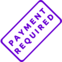 download Payment Required Business Stamp 1 clipart image with 270 hue color
