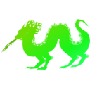 download Dragon clipart image with 90 hue color