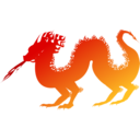 download Dragon clipart image with 0 hue color