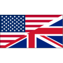 download Us Uk Flag clipart image with 0 hue color