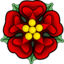 download Heraldic Rose clipart image with 0 hue color