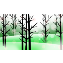 download Simple Snowscape clipart image with 315 hue color