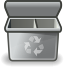 Gray Recycle Bin