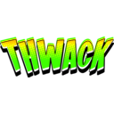 download Thwack Vintage Comic Book Sound Effects clipart image with 45 hue color