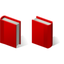 download Pair Of Red Books clipart image with 0 hue color