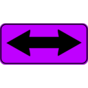 download Double Arrow Sign clipart image with 225 hue color