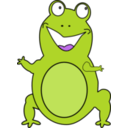 download Happy Frog clipart image with 315 hue color