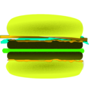 download Hamburger clipart image with 45 hue color